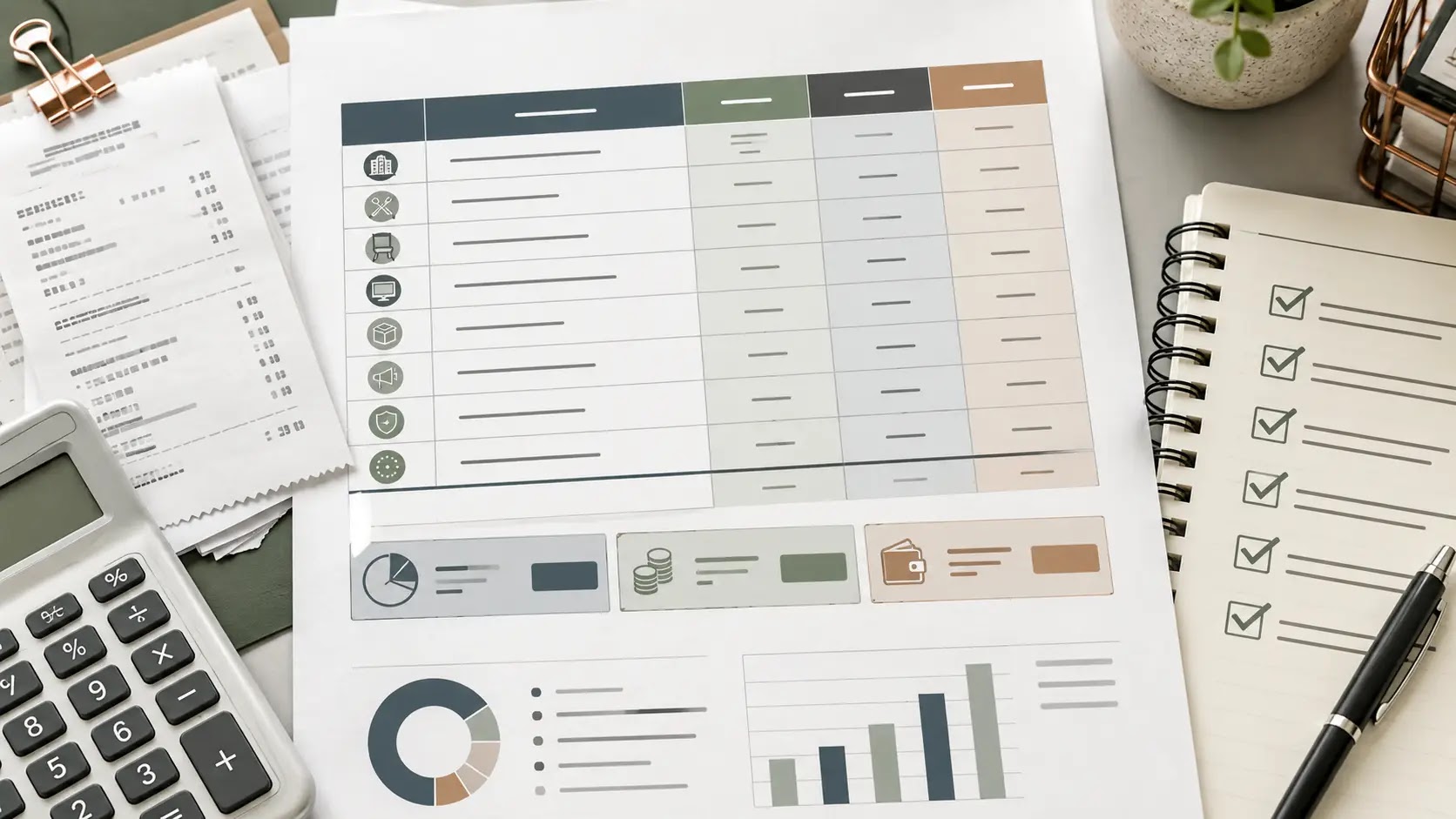 Vending Machine Software Stack for Scheduling, Sales, and Reporting planning visual with niche-specific business assumptions and checklist materials